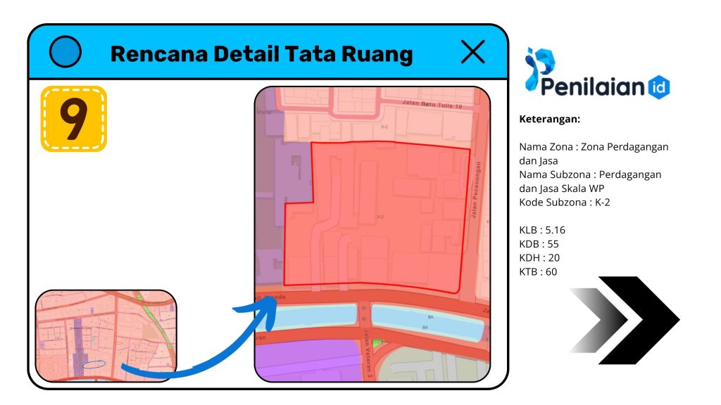 Peta dan RDTR Jalan Pacenongan