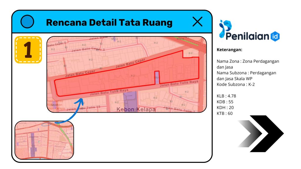 Peta dan RDTR Jalan Pacenongan