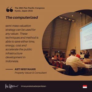 Ni Luh Asti Widyahari, Property Valuer & Advisor from Indonesia at The 28th Pan Pacific Congress Kyoto, Japan 2016
