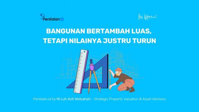 Bangunan Bertambah Luas, tetapi Nilainya Justru Turun Bangunan Bertambah Luas, tetapi Nilainya Justru Turun